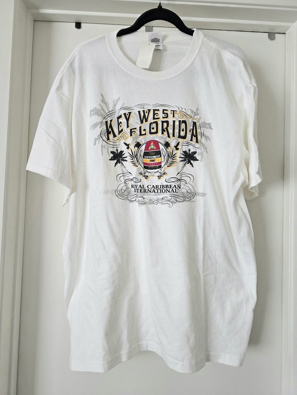 NEW Men’s Royal Caribbean International Key West Tee-Shirt White Cotton Size XL